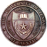 The bronze seal of UT