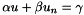 \[ \alpha u + \beta u_n = \gamma \]